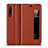 Handytasche Stand Schutzhülle Leder Hülle T17 für Huawei P20 Pro Orange