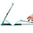 Handytasche Stand Schutzhülle Leder L01 für Apple iPad Air Grün