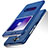 Handytasche Stand Schutzhülle Leder L01 für Huawei Honor 6C Pro Blau