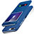 Handytasche Stand Schutzhülle Leder L01 für Huawei Honor 9 Lite Blau