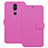 Handytasche Stand Schutzhülle Leder L01 für Nokia X7 Rosa