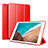 Handytasche Stand Schutzhülle Leder L01 für Xiaomi Mi Pad 4 Plus 10.1 Rot