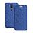 Handytasche Stand Schutzhülle Leder L02 für Nokia 7.1 Plus Blau
