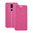 Handytasche Stand Schutzhülle Leder L02 für Nokia 7.1 Plus Pink