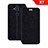 Handytasche Stand Schutzhülle Leder L02 für Nokia X7 Schwarz
