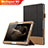 Handytasche Stand Schutzhülle Leder L03 für Huawei MediaPad M2 10.0 M2-A01 M2-A01W M2-A01L Schwarz