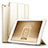 Handytasche Stand Schutzhülle Leder L06 für Apple iPad Mini 3 Gold