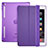 Handytasche Stand Schutzhülle Leder L06 für Apple iPad Mini 4 Violett