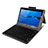 Handytasche Stand Schutzhülle Leder mit Tastatur für Huawei MediaPad M3 Lite 10.1 BAH-W09 Schwarz