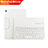 Handytasche Stand Schutzhülle Leder mit Tastatur L01 für Huawei MediaPad M3 Lite 10.1 BAH-W09 Weiß