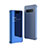 Handytasche Stand Schutzhülle Leder Rahmen Spiegel Tasche A01 für Samsung Galaxy S10 Plus Blau