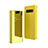 Handytasche Stand Schutzhülle Leder Rahmen Spiegel Tasche A01 für Samsung Galaxy S10 Plus Gelb