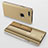 Handytasche Stand Schutzhülle Leder Rahmen Spiegel Tasche für Apple iPhone 8 Plus Gold
