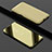 Handytasche Stand Schutzhülle Leder Rahmen Spiegel Tasche für Oppo Find X Super Flash Edition Gold