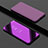 Handytasche Stand Schutzhülle Leder Rahmen Spiegel Tasche für Oppo Find X Violett