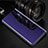 Handytasche Stand Schutzhülle Leder Rahmen Spiegel Tasche für Oppo RX17 Pro Violett
