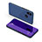 Handytasche Stand Schutzhülle Leder Rahmen Spiegel Tasche für Samsung Galaxy A8s SM-G8870 Violett