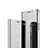 Handytasche Stand Schutzhülle Leder Rahmen Spiegel Tasche für Sony Xperia XZ4 Silber