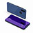 Handytasche Stand Schutzhülle Leder Rahmen Spiegel Tasche für Xiaomi Mi 8 Blau