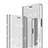 Handytasche Stand Schutzhülle Leder Rahmen Spiegel Tasche für Xiaomi Mi 9 Lite Silber