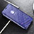 Handytasche Stand Schutzhülle Leder Rahmen Spiegel Tasche L02 für Huawei Mate 20 Lite Blau