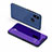 Handytasche Stand Schutzhülle Leder Rahmen Spiegel Tasche L02 für Xiaomi Mi Max 3 Blau
