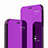 Handytasche Stand Schutzhülle Leder Rahmen Spiegel Tasche L04 für Huawei Mate 20 Pro Violett
