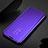 Handytasche Stand Schutzhülle Leder Rahmen Spiegel Tasche M03 für Samsung Galaxy S20 Plus 5G Violett