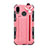 Handytasche Stand Schutzhülle Stoff für Huawei P20 Lite Rosa