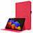 Handytasche Stand Schutzhülle Stoff für Samsung Galaxy Tab S7 11 Wi-Fi SM-T870 Rot