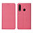 Handytasche Stand Schutzhülle Stoff H01 für Huawei P30 Lite New Edition Rosa