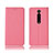 Handytasche Stand Schutzhülle Stoff H01 für Xiaomi Mi 9T Pro Rosa