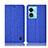 Handytasche Stand Schutzhülle Stoff H14P für Oppo A58 5G Blau
