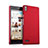 Hülle Kunststoff Schutzhülle Matt für Huawei Ascend P6 Rot