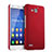 Hülle Kunststoff Schutzhülle Matt für Huawei Honor 3X G750 Rot