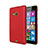 Hülle Kunststoff Schutzhülle Matt für Microsoft Lumia 535 Rot