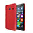 Hülle Kunststoff Schutzhülle Matt für Microsoft Lumia 640 XL Lte Rot