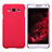 Hülle Kunststoff Schutzhülle Matt für Samsung Galaxy E7 SM-E700 E7000 Rot