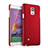 Hülle Kunststoff Schutzhülle Matt für Samsung Galaxy Note 4 Duos N9100 Dual SIM Rot