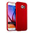 Hülle Kunststoff Schutzhülle Matt für Samsung Galaxy S6 SM-G920 Rot