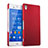 Hülle Kunststoff Schutzhülle Matt für Sony Xperia Z3 Rot