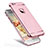 Hülle Luxus Metall Rahmen und Kunststoff für Apple iPhone 6 Rosa