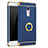 Hülle Luxus Metall Rahmen und Kunststoff mit Fingerring Ständer für Xiaomi Redmi Note 4 Standard Edition Blau