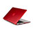 Hülle Ultra Dünn Schutzhülle Durchsichtig Transparent Matt für Apple MacBook Air 13 zoll Rot