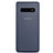 Hülle Ultra Dünn Schutzhülle Tasche Durchsichtig Transparent Matt P01 für Samsung Galaxy S10 Blau