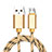 Kabel Micro USB Android Universal M01 Gold