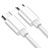 Kabel USB 2.0 Android Universal 2A H02 für Apple iPad Pro 11 (2022) Weiß