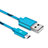 Kabel USB 2.0 Android Universal A03 Hellblau