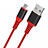 Kabel USB 2.0 Android Universal A06 Rot