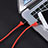 Kabel USB 2.0 Android Universal A06 Rot